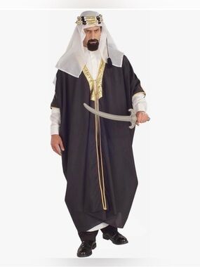 Rubie’s Arabian Prince Sheik Halloween Costume with Gold Trim